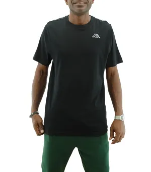 303HZ80005, Kappa, Logo Cafers - Men T-Shirt - Black