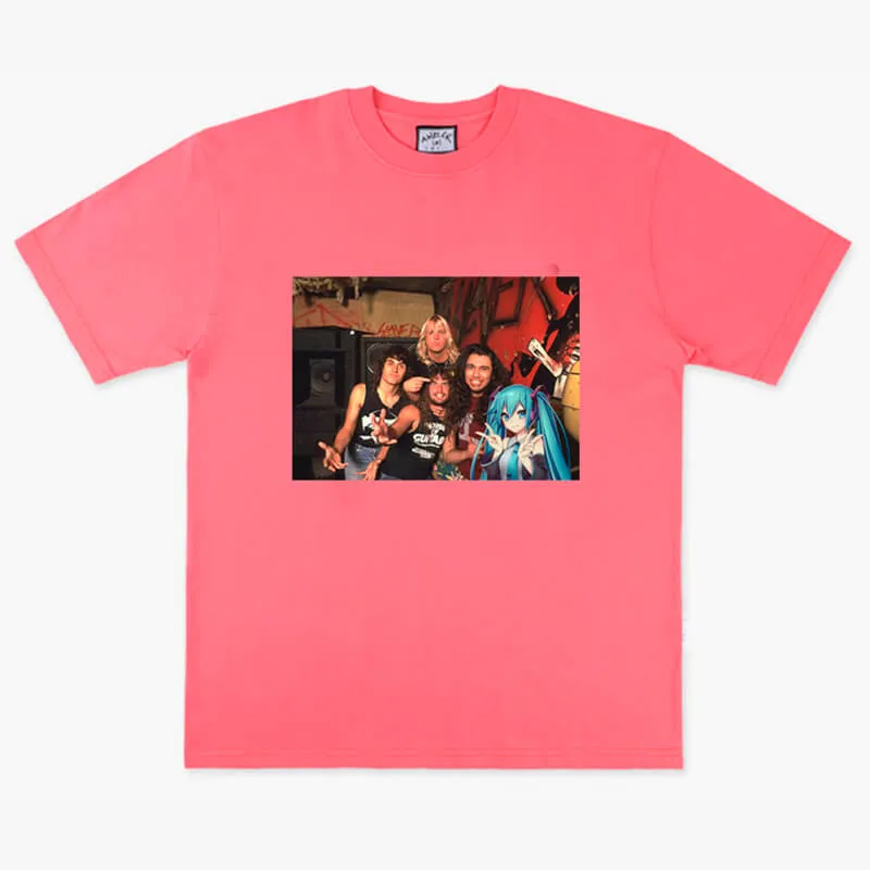 Animecore Thrash Metal Band and Anime Girl T-Shirt