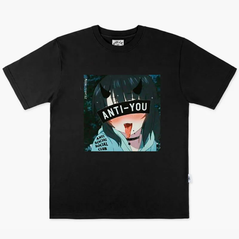 Anti-You Anime Girl T-Shirt Animecore