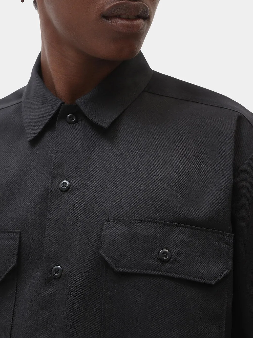 Comfortable Dickies Work Shirt, black