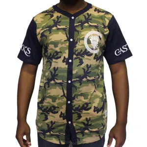 Crooks & Castles Slugger Baseball Jersey Olive