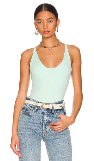 Free People Seamless V-Neck Brami in Baby Blue
