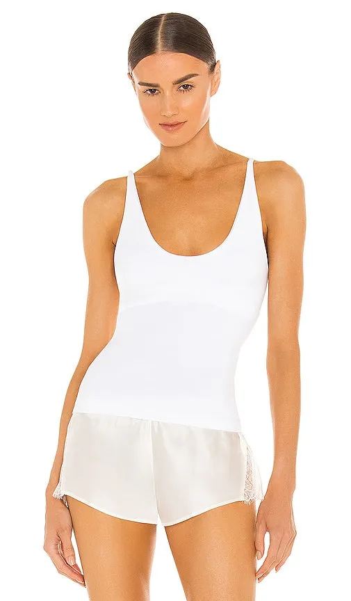 Free People Seamless V Neck Cami in White