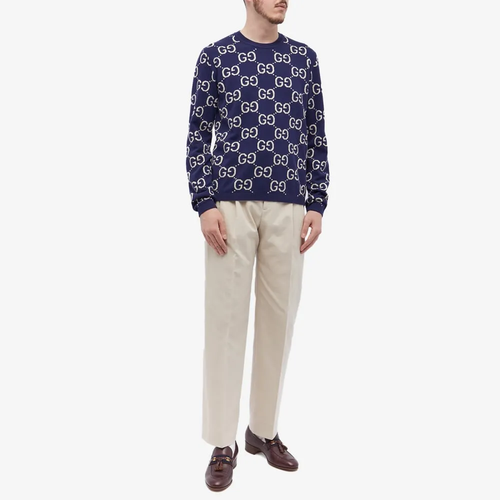 Gucci GG All Over Crew Neck Sweater