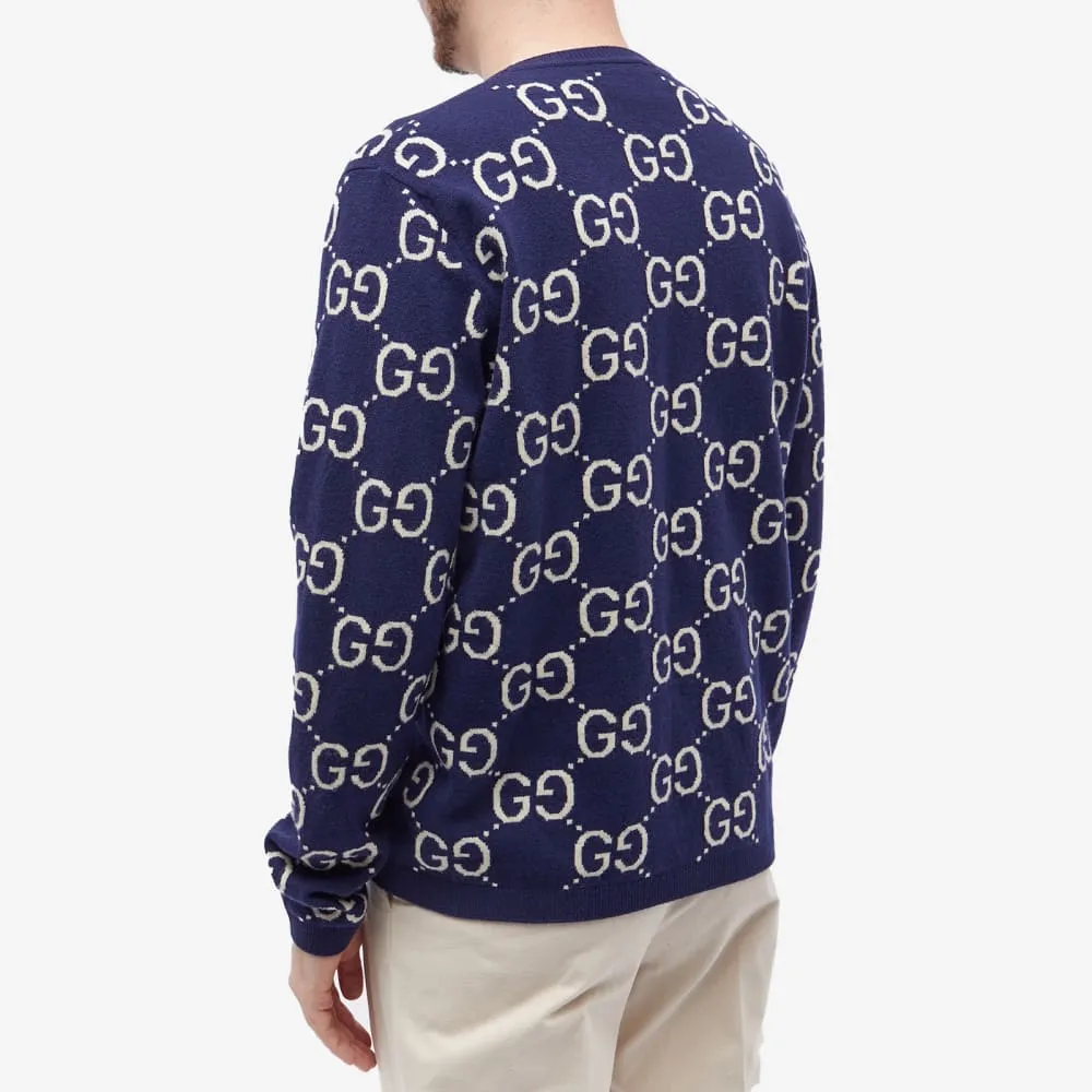 Gucci GG All Over Crew Neck Sweater
