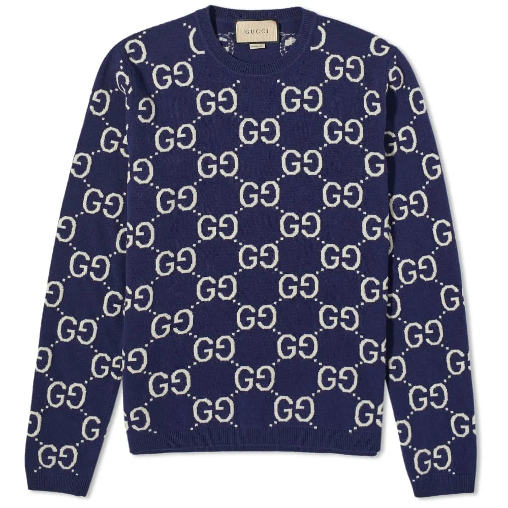 Gucci GG All Over Crew Neck Sweater