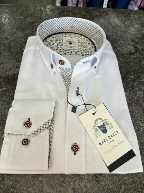 Marc Darcy Charlie Shirt White/Tan