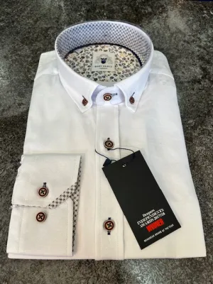 Marc Darcy Charlie Shirt White/Tan