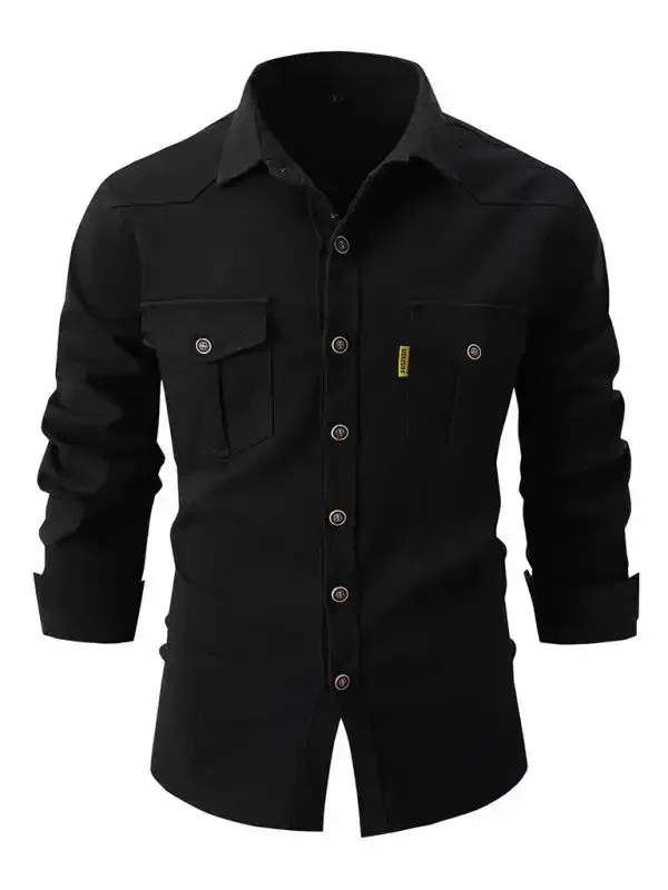 Men’s Casual Fashion Business Long Sleeve Shirt