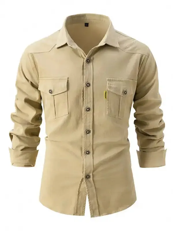 Men’s Casual Fashion Business Long Sleeve Shirt