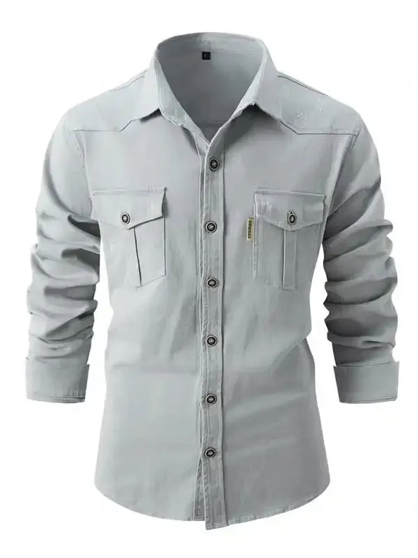 Men’s Casual Fashion Business Long Sleeve Shirt