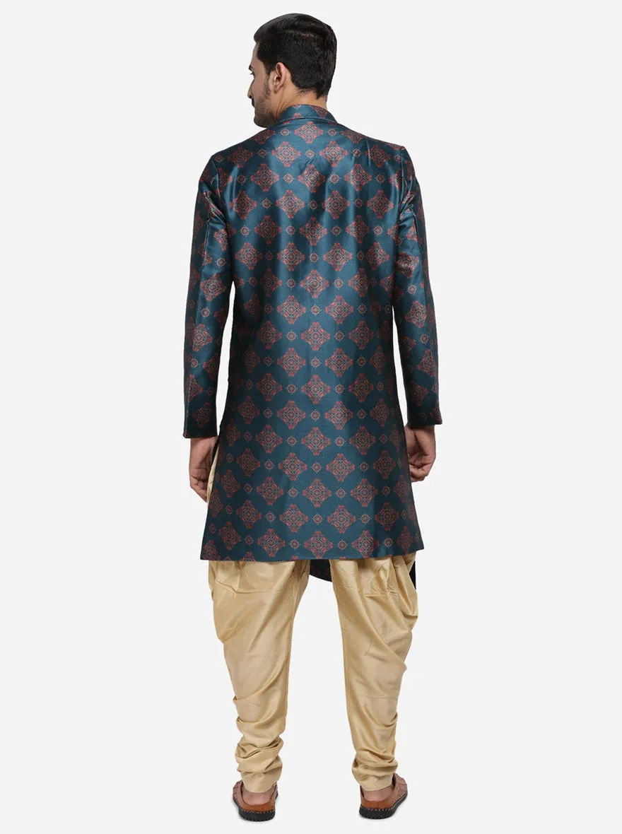 Multicolour Semi Indowestern | Azania