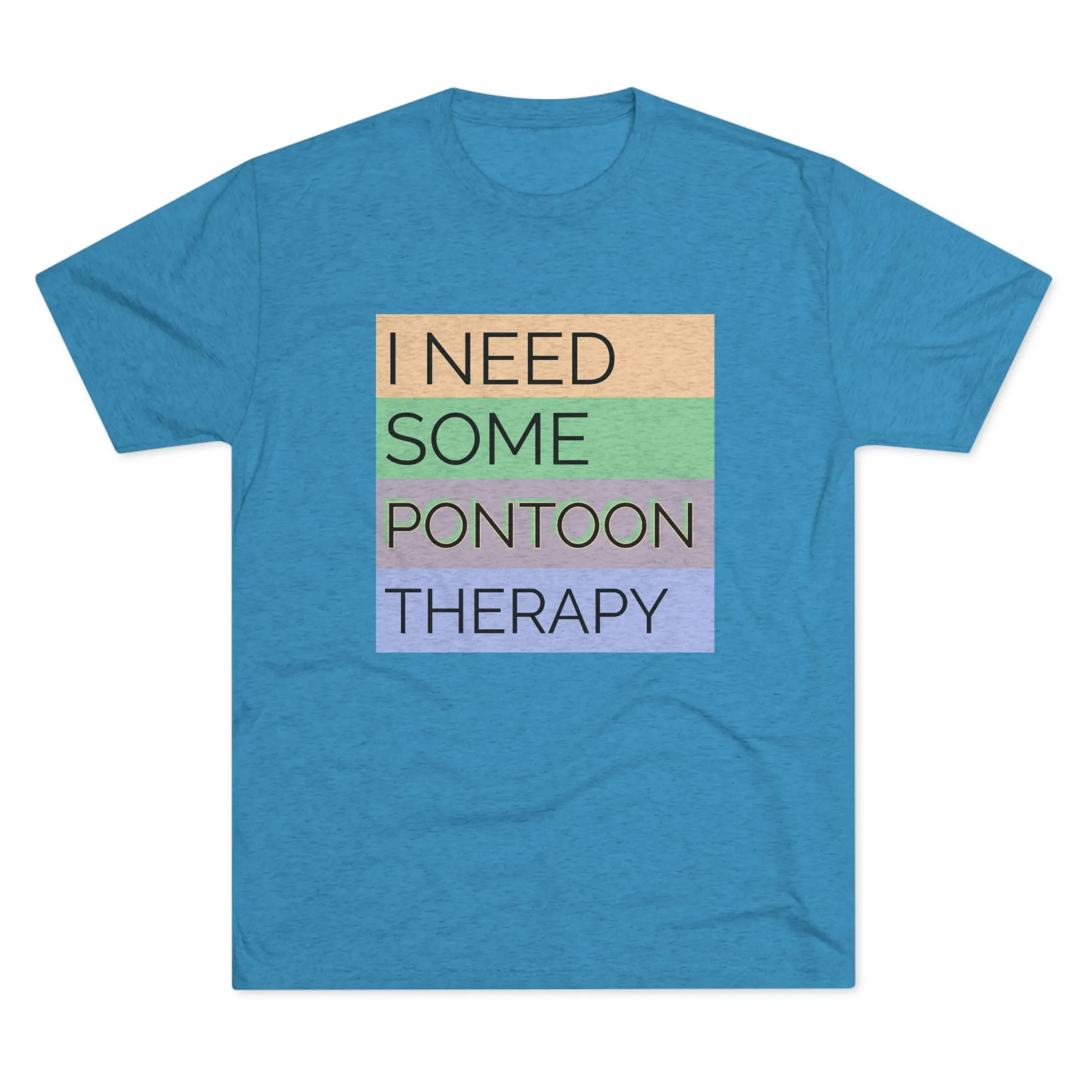 Pontoon Therapy -  Unisex Tri-Blend Crew Tee