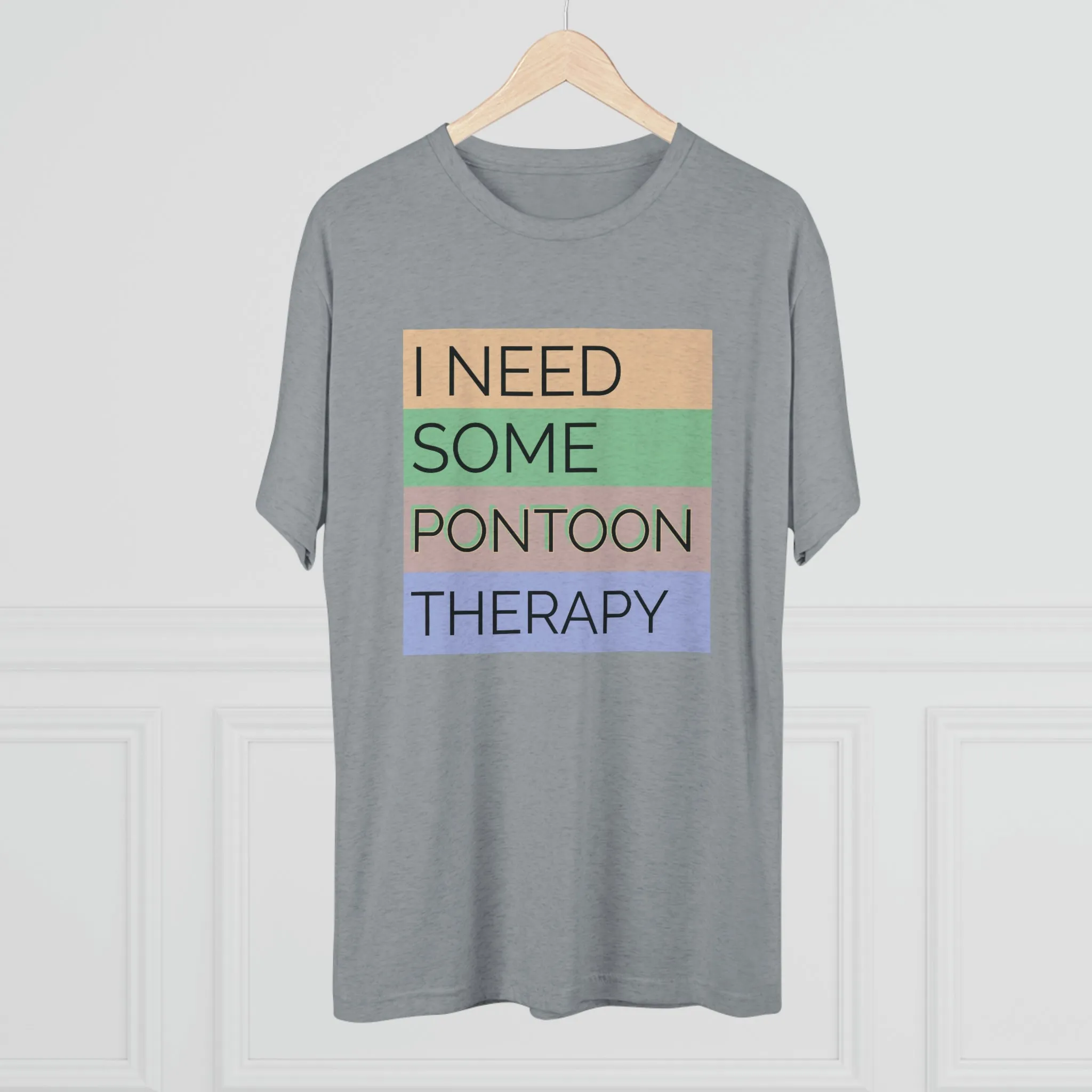 Pontoon Therapy -  Unisex Tri-Blend Crew Tee