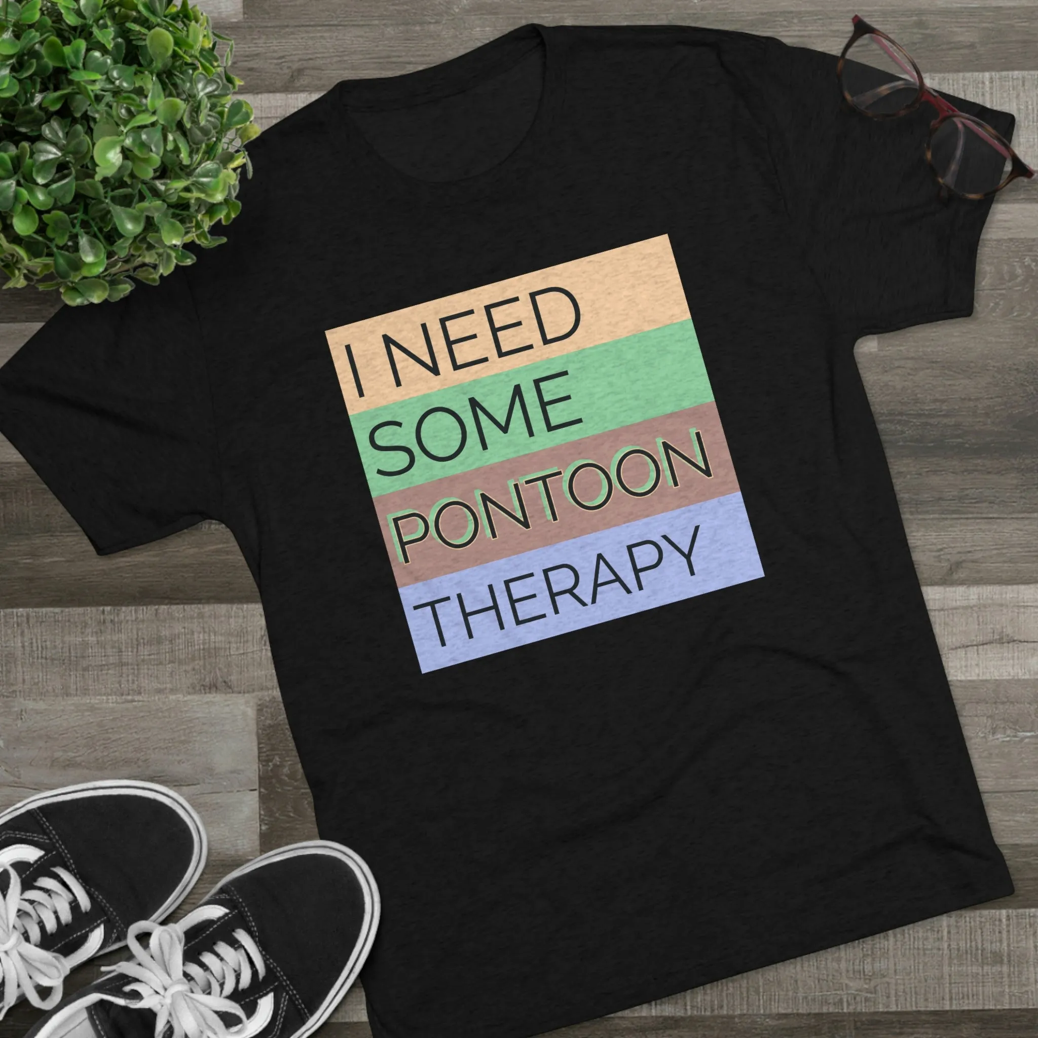 Pontoon Therapy -  Unisex Tri-Blend Crew Tee