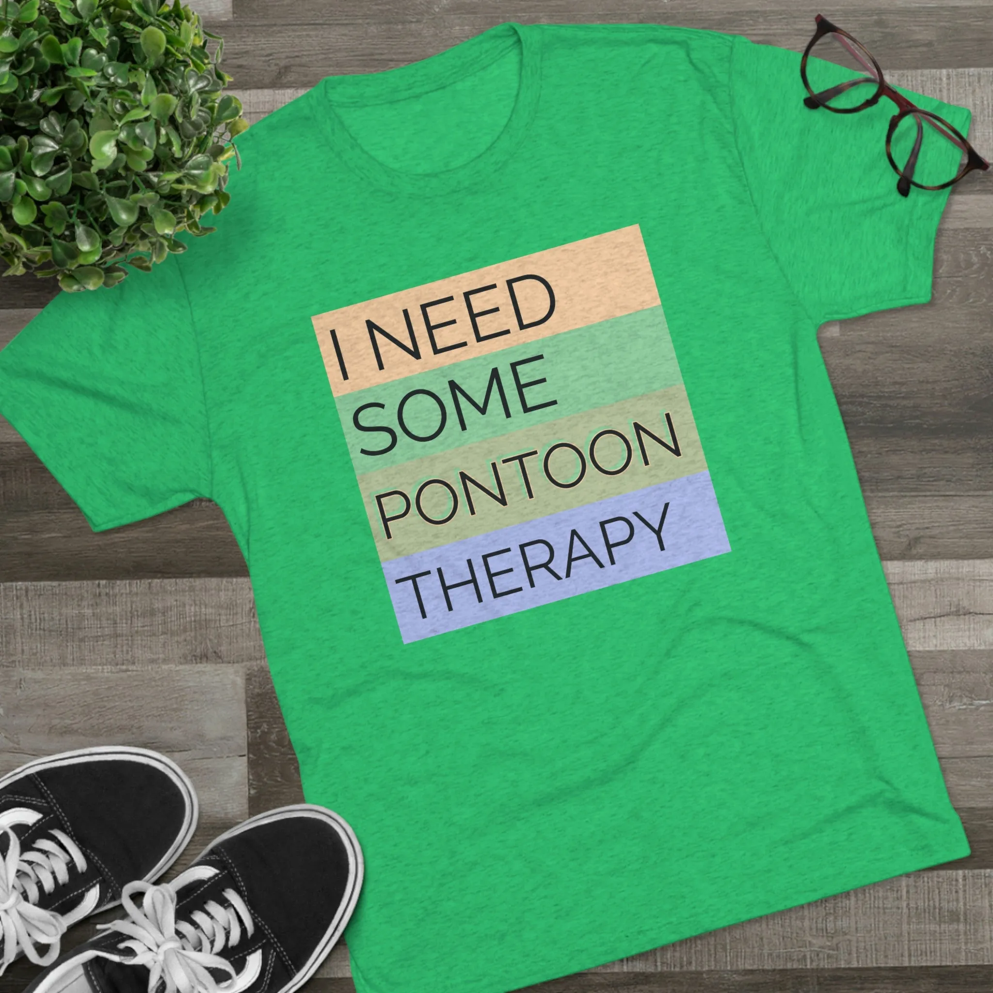 Pontoon Therapy -  Unisex Tri-Blend Crew Tee