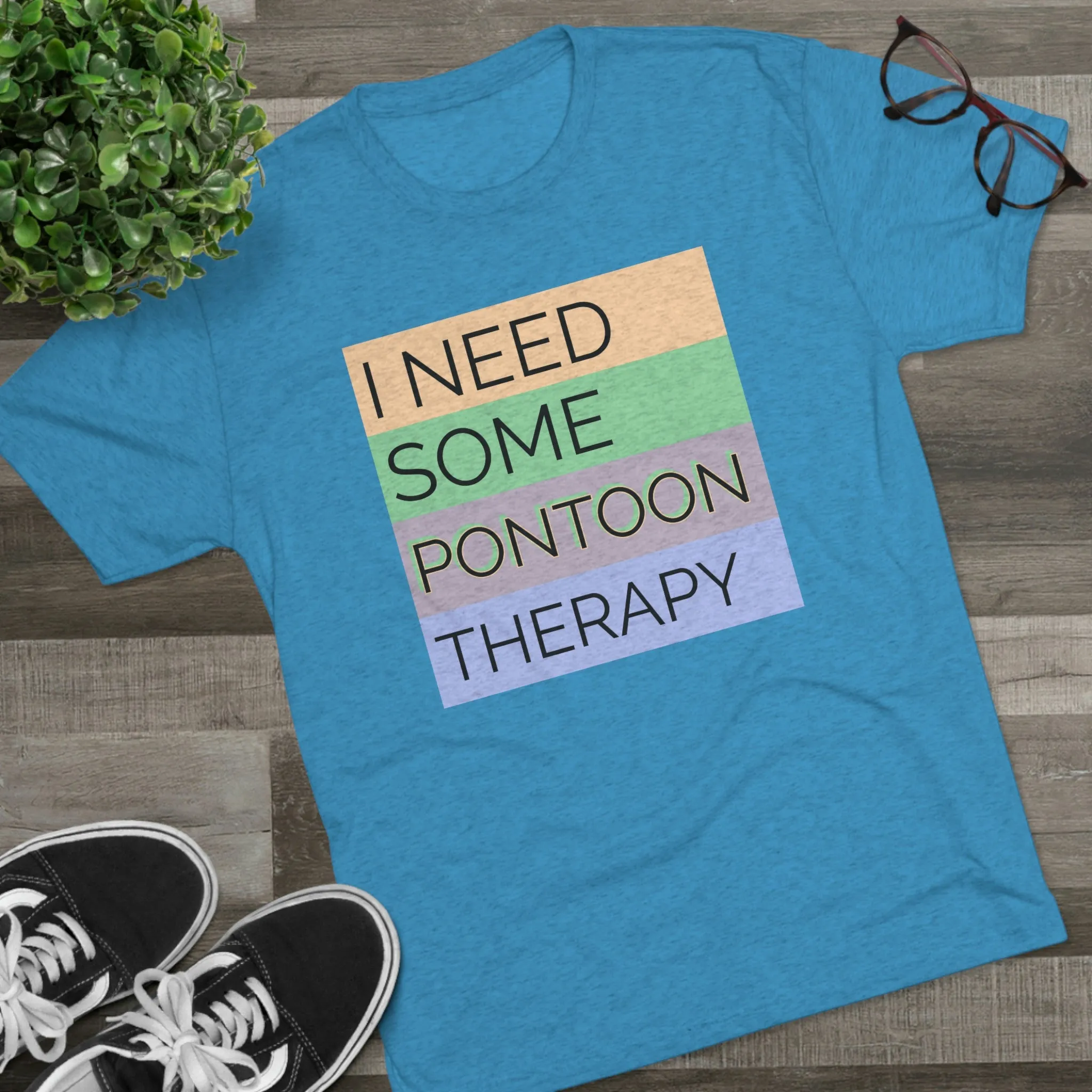 Pontoon Therapy -  Unisex Tri-Blend Crew Tee