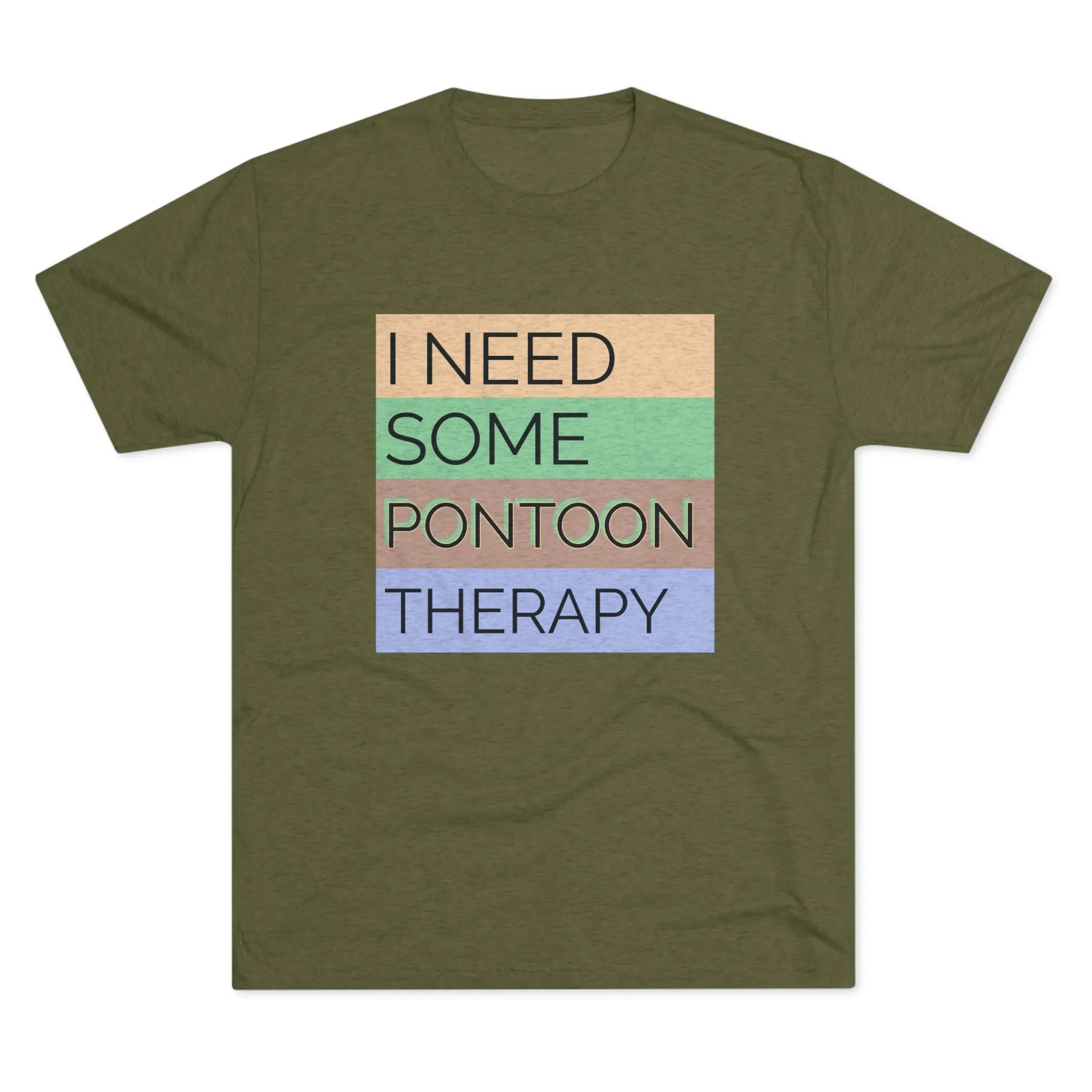 Pontoon Therapy -  Unisex Tri-Blend Crew Tee
