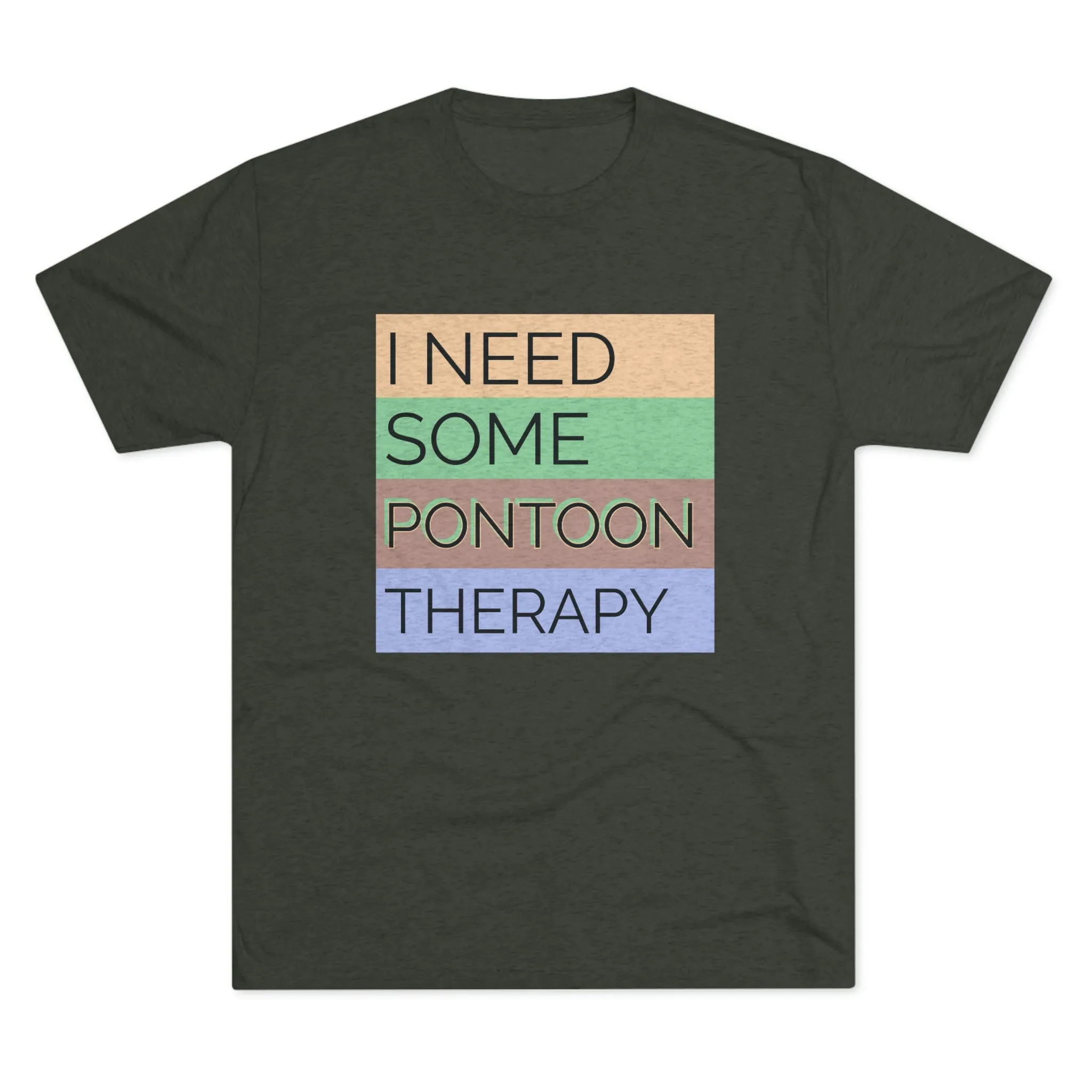 Pontoon Therapy -  Unisex Tri-Blend Crew Tee