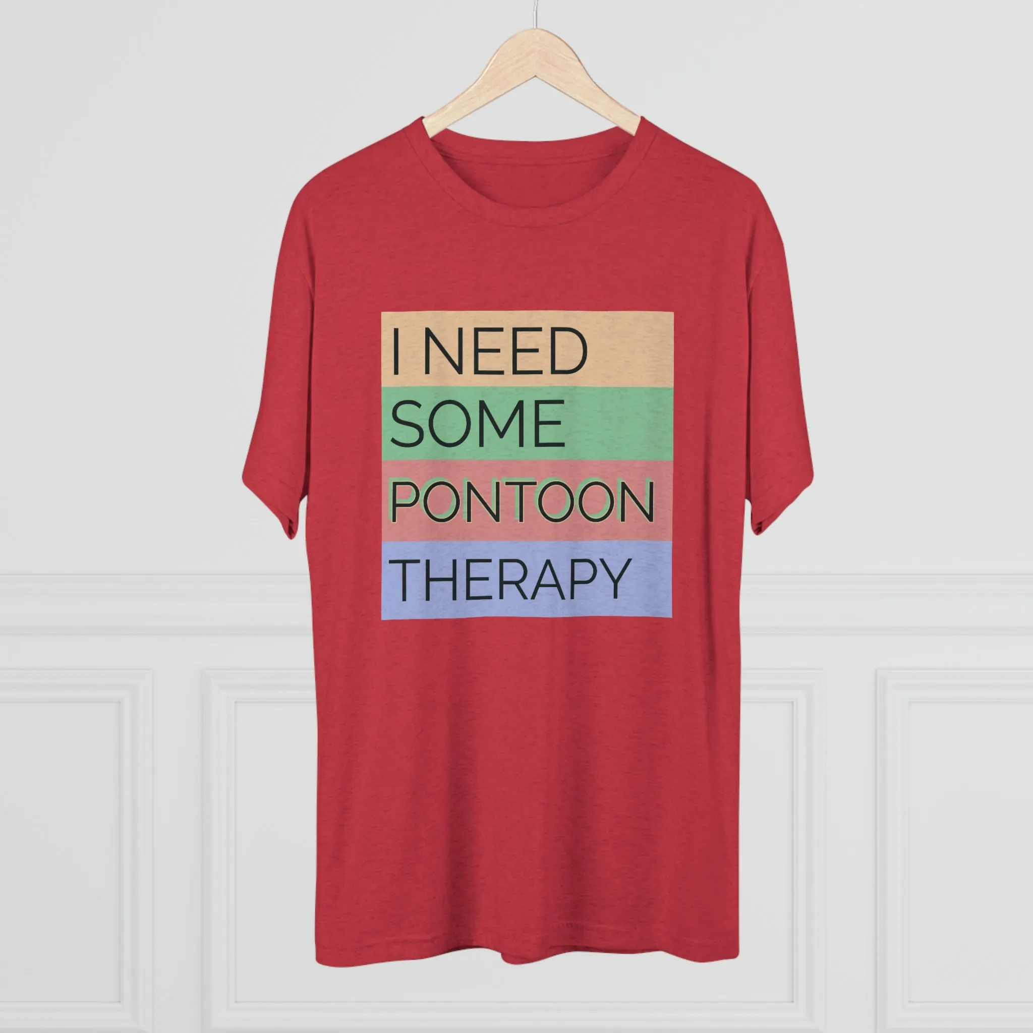 Pontoon Therapy -  Unisex Tri-Blend Crew Tee
