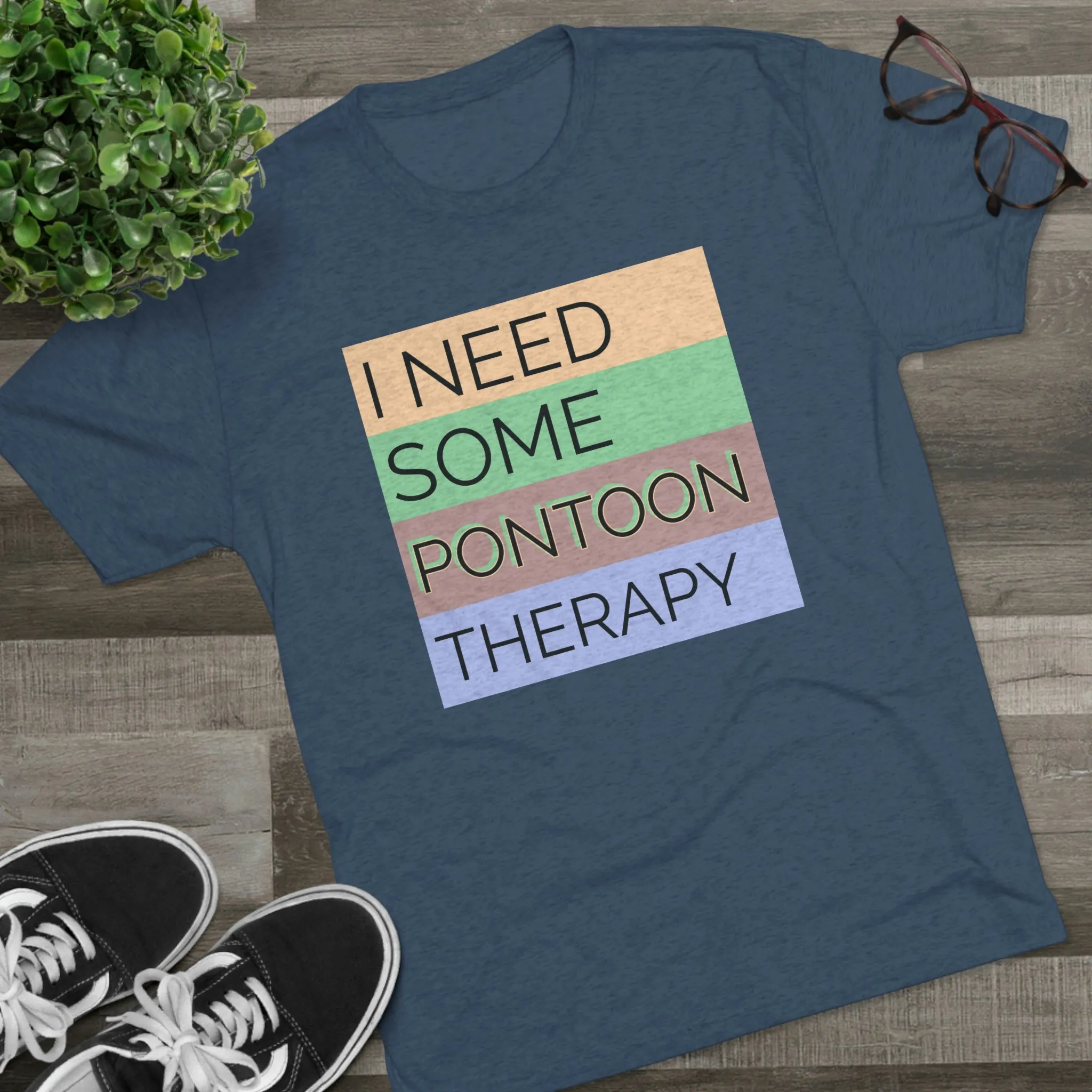 Pontoon Therapy -  Unisex Tri-Blend Crew Tee