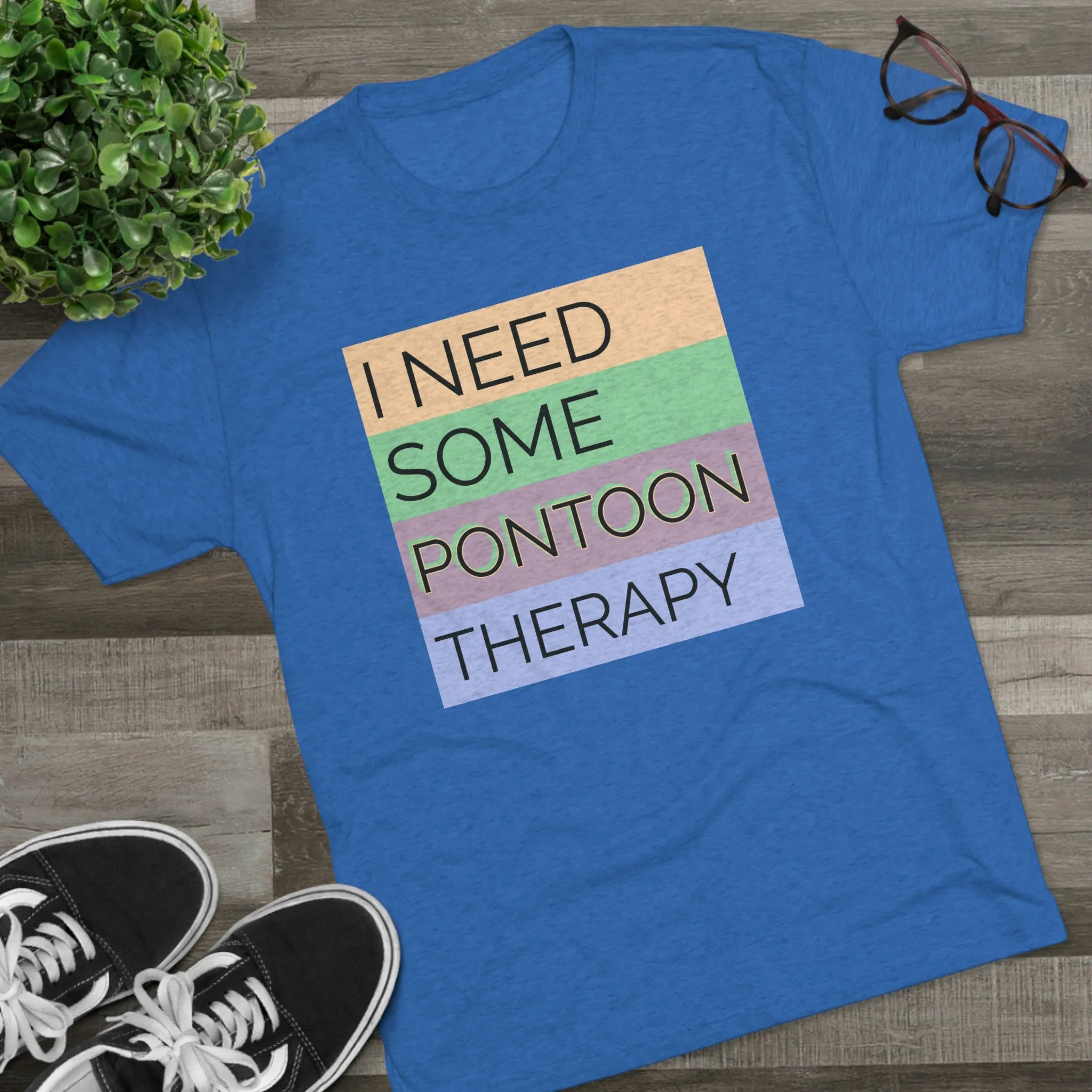 Pontoon Therapy -  Unisex Tri-Blend Crew Tee