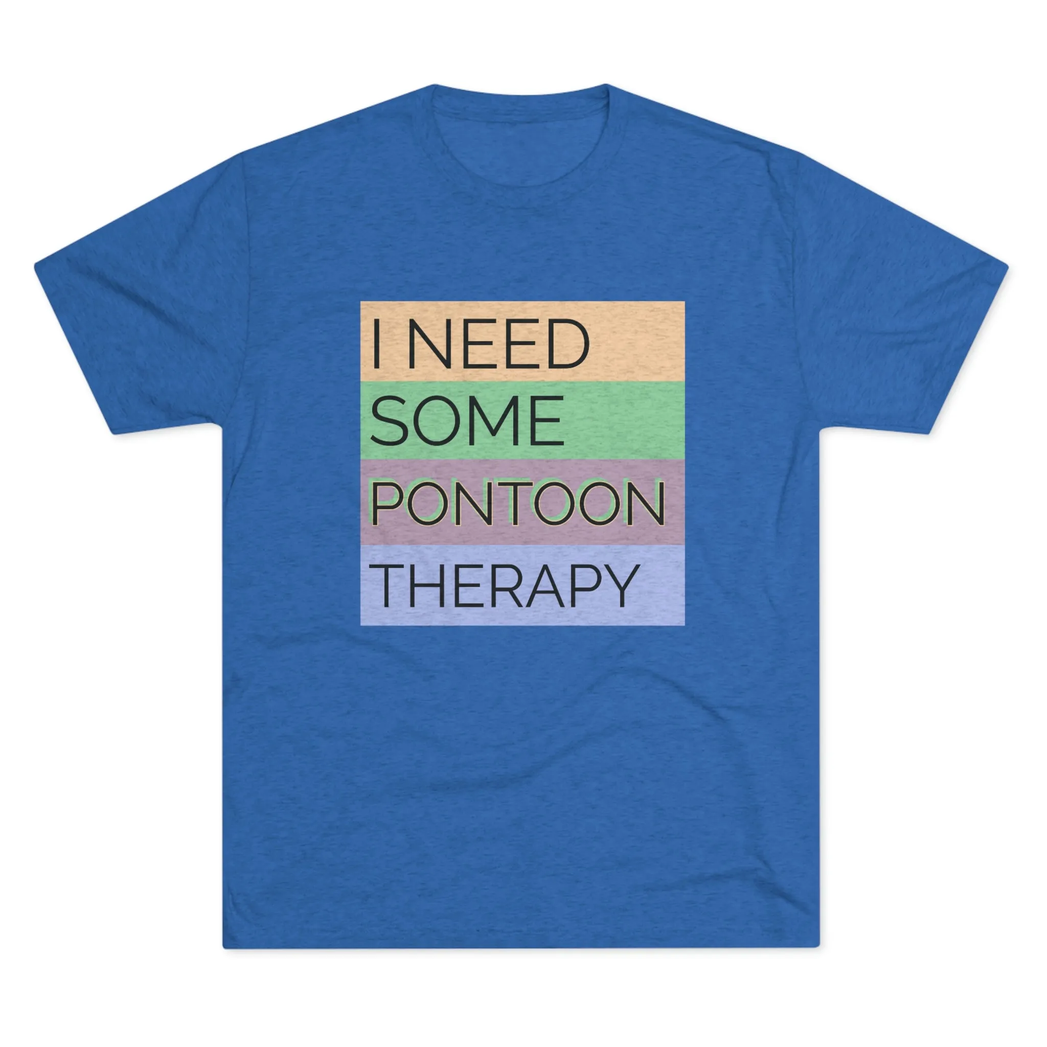 Pontoon Therapy -  Unisex Tri-Blend Crew Tee