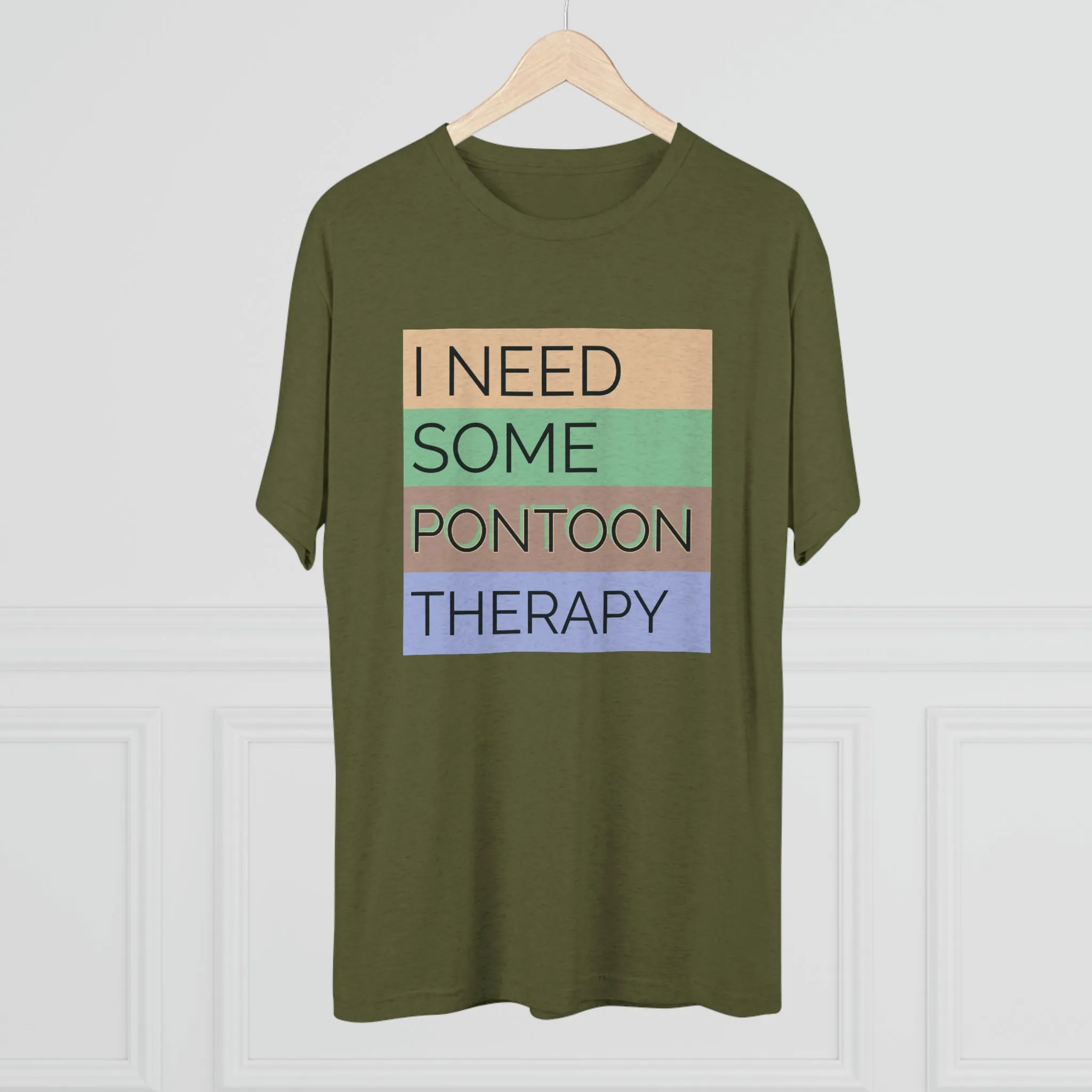 Pontoon Therapy -  Unisex Tri-Blend Crew Tee