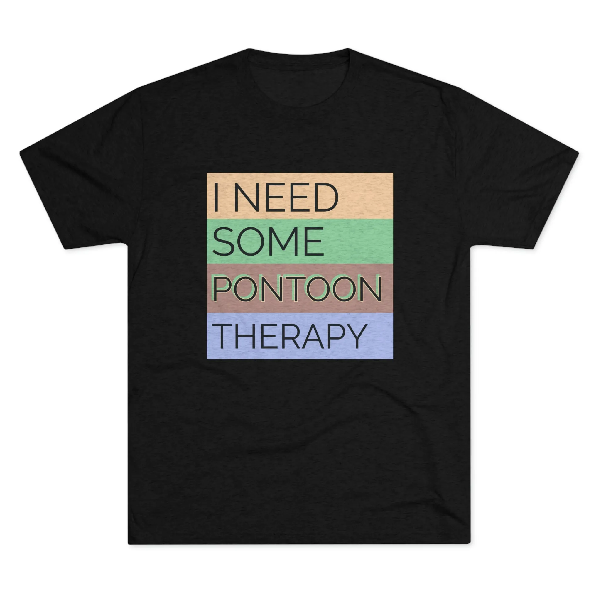 Pontoon Therapy -  Unisex Tri-Blend Crew Tee