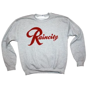 Raincity Crewneck (Men's) Concrete/Red