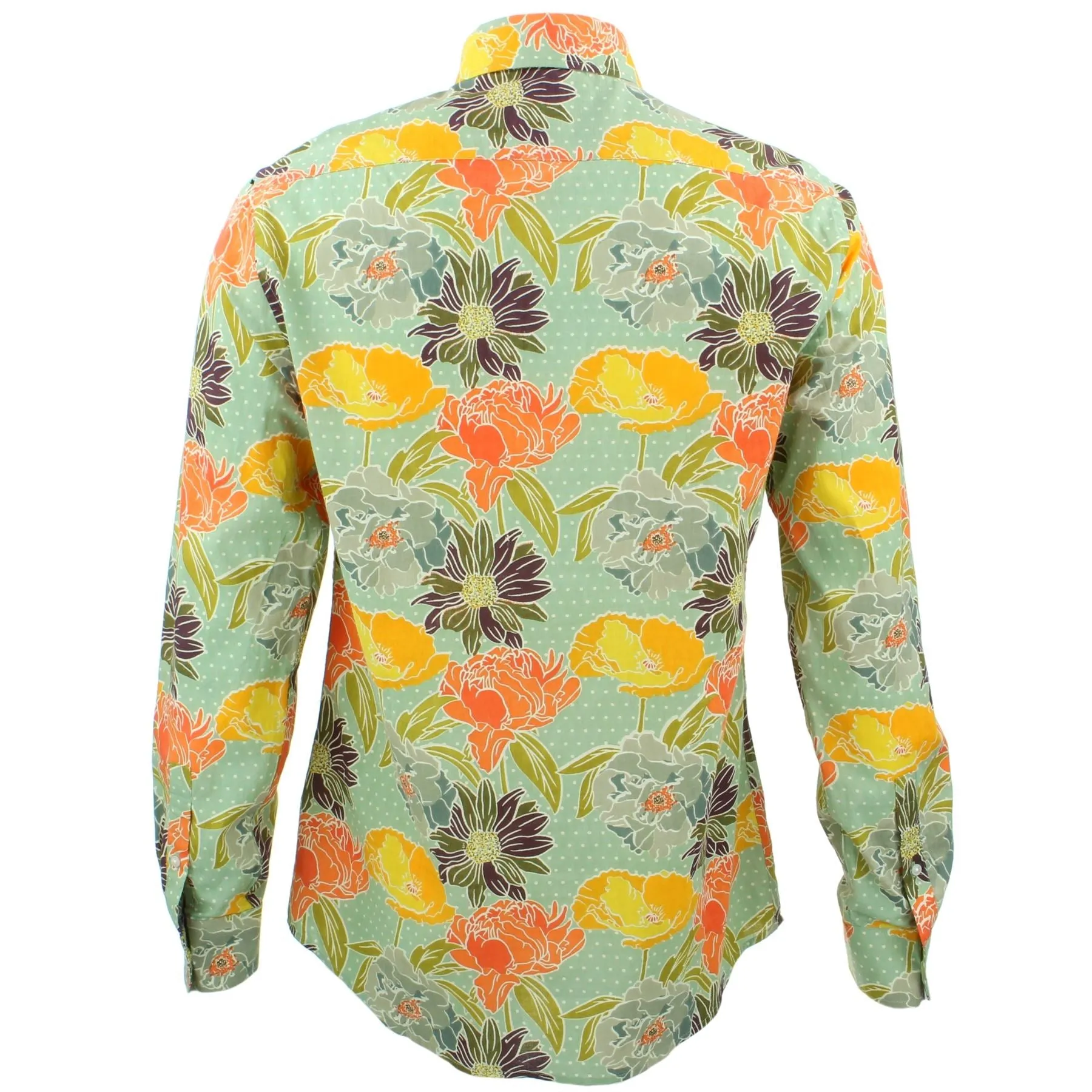Tailored Fit Long Sleeve Shirt - Polka Floral