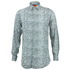 Tailored Fit Long Sleeve Shirt - Snake Skin