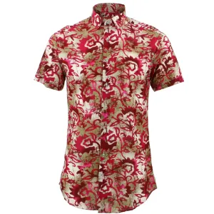 Tailored Fit Short Sleeve Shirt - Floral Blend