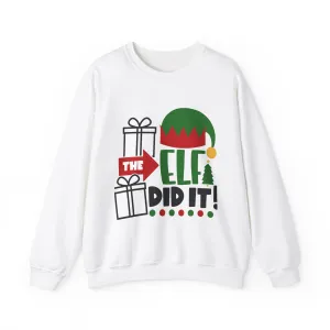 The Elf Did It Unisex Heavy Blend™ Crewneck Sweatshirt