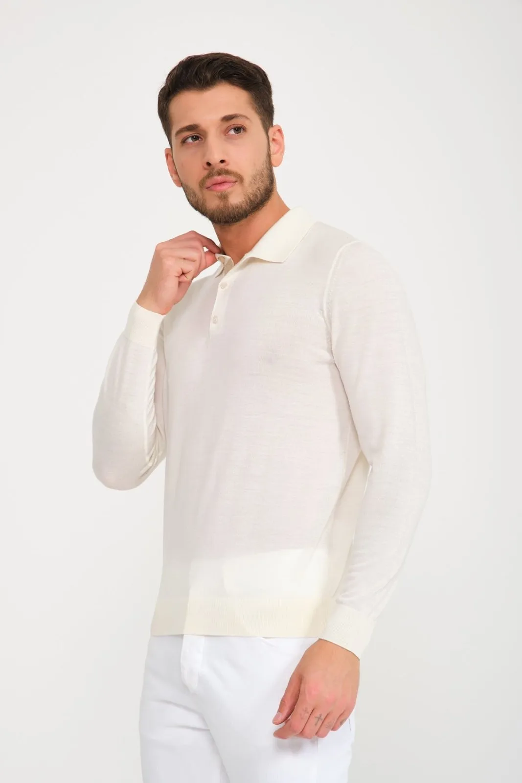 Wool Polo Shirt